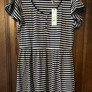 NWT Draper James nautical baby doll dress.